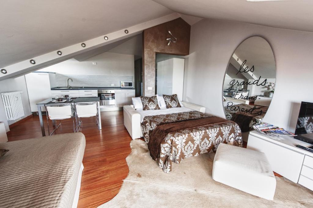 Cute & Cozy Terrace Apartment Bergamo Ruang foto