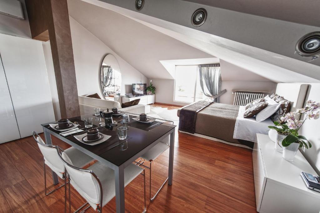 Cute & Cozy Terrace Apartment Bergamo Ruang foto
